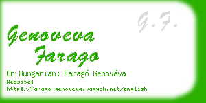 genoveva farago business card